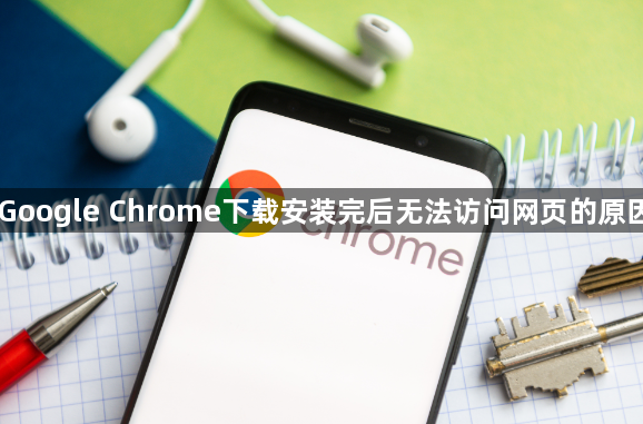 Google Chrome下载安装完后无法访问网页的原因1