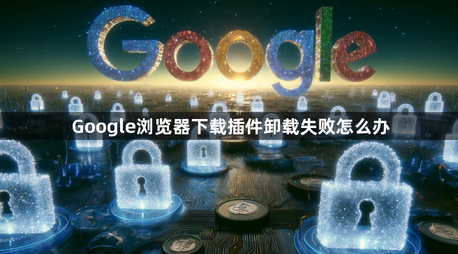Google浏览器下载插件卸载失败怎么办1