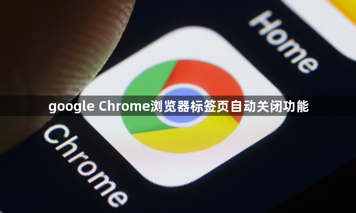 google Chrome浏览器标签页自动关闭功能1
