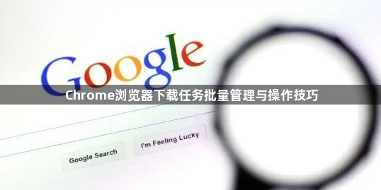 Chrome浏览器下载任务批量管理与操作技巧1
