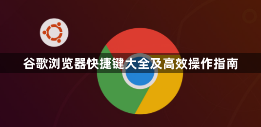 谷歌浏览器快捷键大全及高效操作指南1