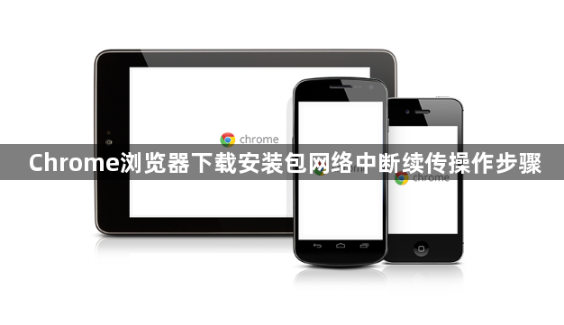 Chrome浏览器下载安装包网络中断续传操作步骤1
