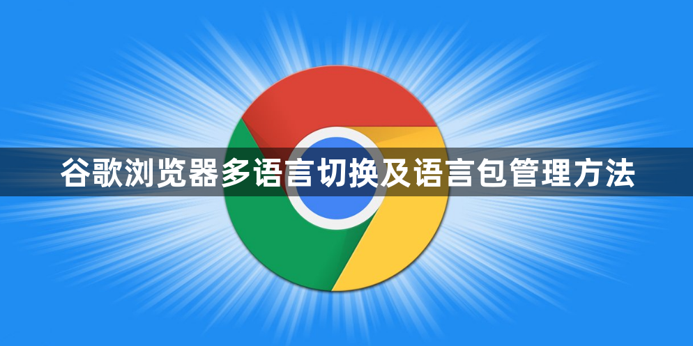 谷歌浏览器多语言切换及语言包管理方法1