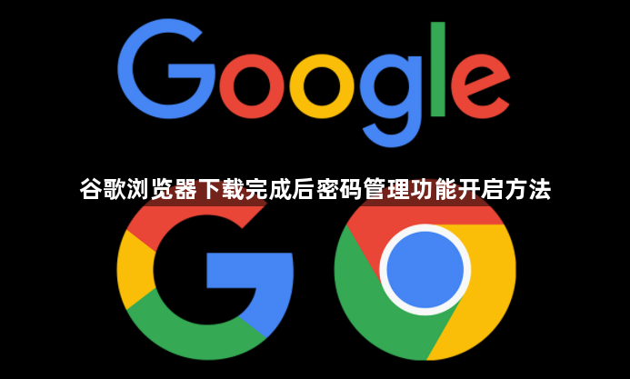 谷歌浏览器下载完成后密码管理功能开启方法1