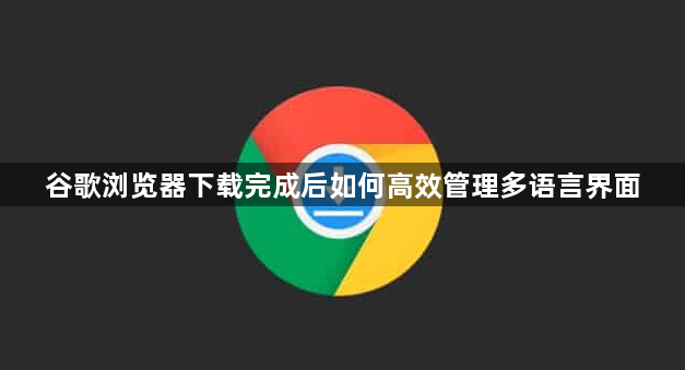 谷歌浏览器下载完成后如何高效管理多语言界面1