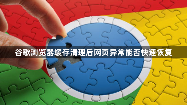 谷歌浏览器缓存清理后网页异常能否快速恢复1