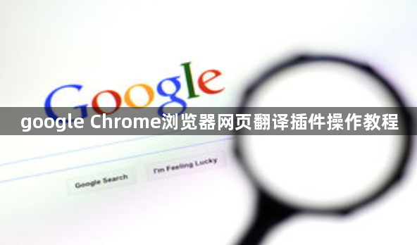 google Chrome浏览器网页翻译插件操作教程1