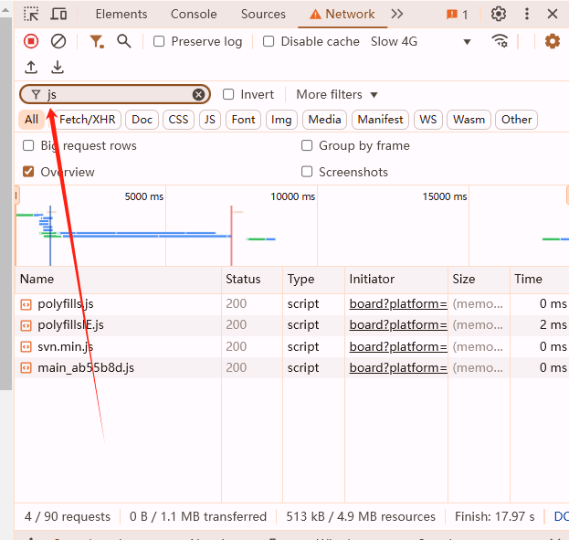 如何通过Chrome浏览器查看页面的JavaScript执行顺序5