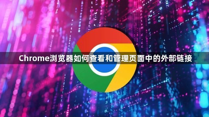 Chrome浏览器如何查看和管理页面中的外部链接1