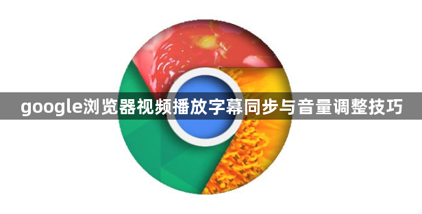 google浏览器视频播放字幕同步与音量调整技巧1