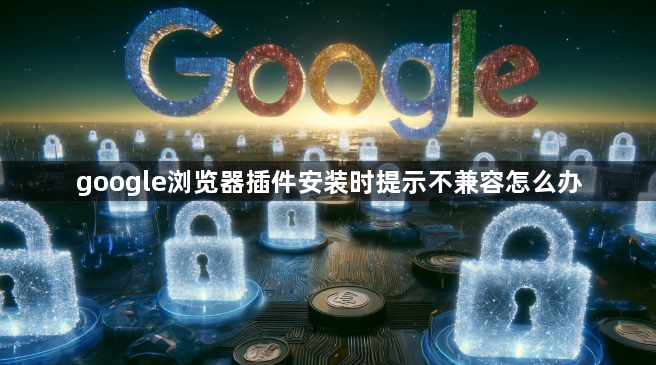 google浏览器插件安装时提示不兼容怎么办1