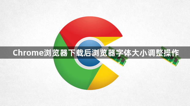 Chrome浏览器下载后浏览器字体大小调整操作1