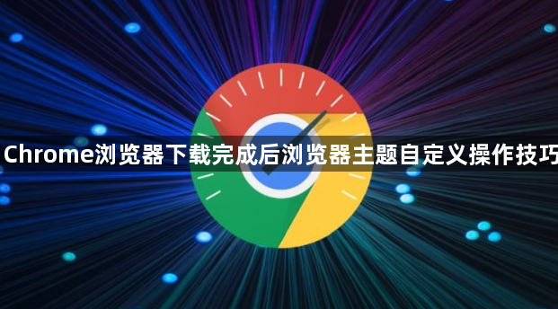 Chrome浏览器下载完成后浏览器主题自定义操作技巧1