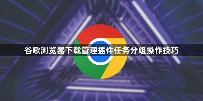 谷歌浏览器下载管理插件任务分组操作技巧1