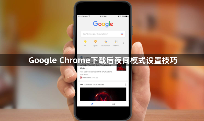 Google Chrome下载后夜间模式设置技巧1