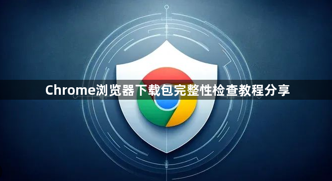 Chrome浏览器下载包完整性检查教程分享1