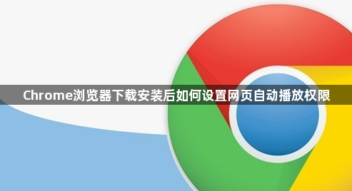Chrome浏览器下载安装后如何设置网页自动播放权限1
