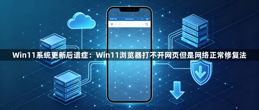 Win11系统更新后遗症：Win11浏览器打不开网页但是网络正常修复法1