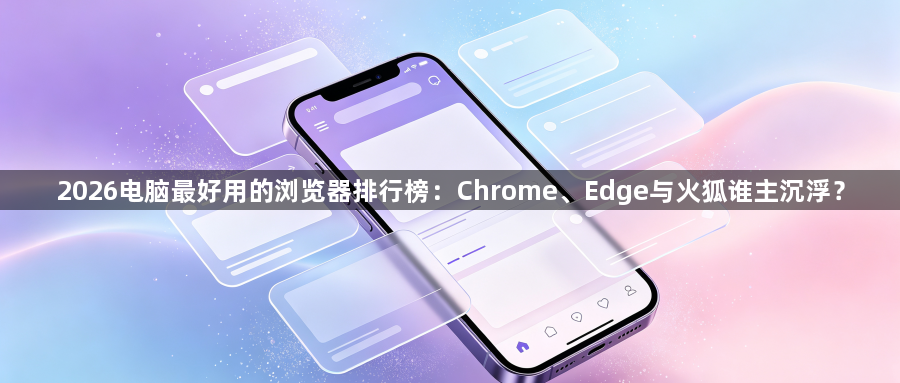 2026电脑最好用的浏览器排行榜：Chrome、Edge与火狐谁主沉浮？1