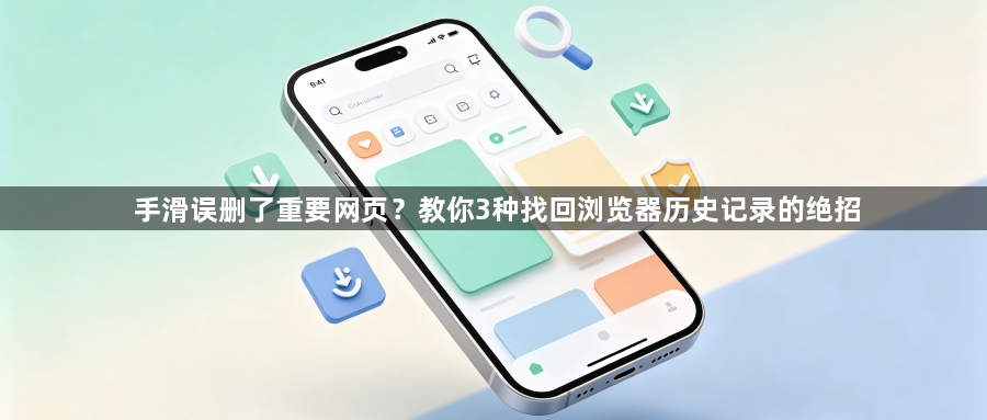 手滑误删了重要网页？教你3种找回浏览器历史记录的绝招1