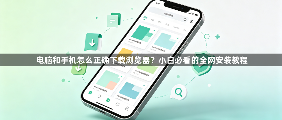 电脑和手机怎么正确下载浏览器？小白必看的全网安装教程1