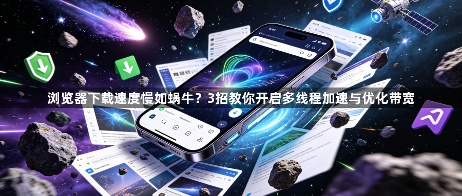 浏览器下载速度慢如蜗牛？3招教你开启多线程加速与优化带宽1