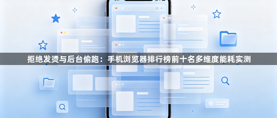 拒绝发烫与后台偷跑：手机浏览器排行榜前十名多维度能耗实测1