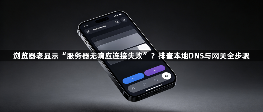 浏览器老显示“服务器无响应连接失败”?排查本地DNS与网关全步骤1