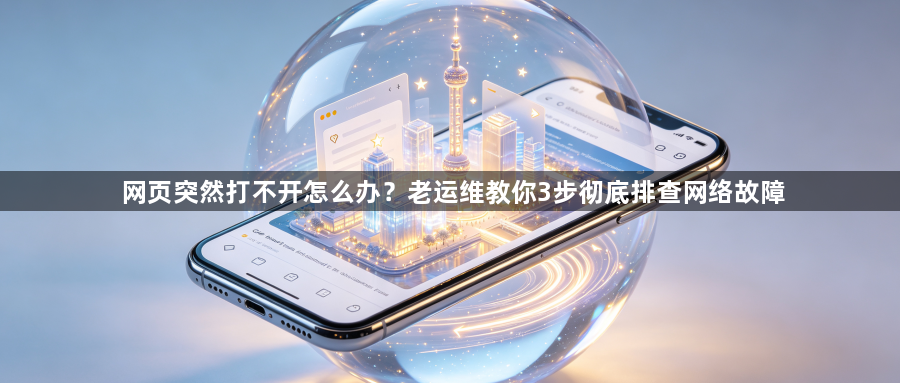 网页突然打不开怎么办？老运维教你3步彻底排查网络故障1