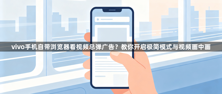 vivo手机自带浏览器看视频总弹广告?教你开启极简模式与视频画中画1