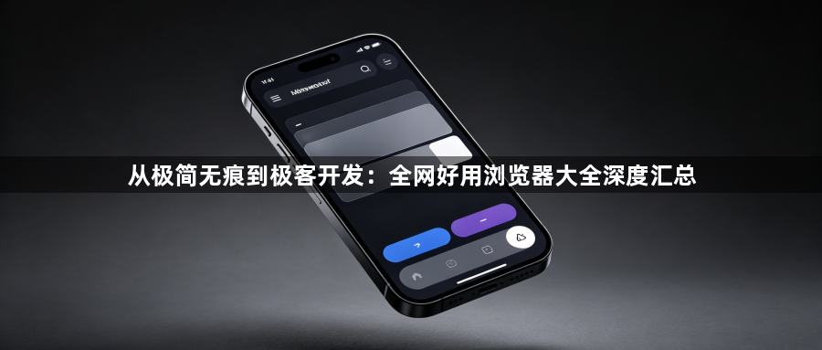 从极简无痕到极客开发:全网好用浏览器大全深度汇总1