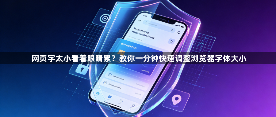 网页字太小看着眼睛累?教你一分钟快速调整浏览器字体大小1