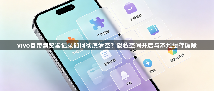 vivo自带浏览器记录如何彻底清空?隐私空间开启与本地缓存擦除1