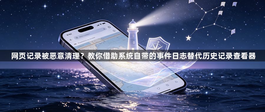 网页记录被恶意清理？教你借助系统自带的事件日志替代历史记录查看器1