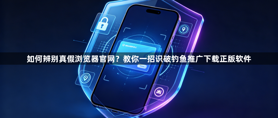 如何辨别真假浏览器官网？教你一招识破钓鱼推广下载正版软件1