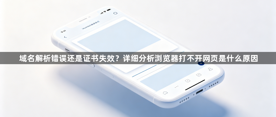 域名解析错误还是证书失效？详细分析浏览器打不开网页是什么原因1