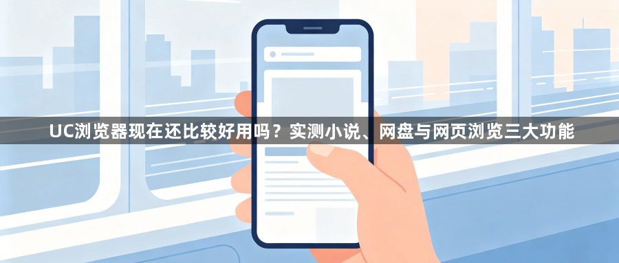 UC浏览器现在还比较好用吗？实测小说、网盘与网页浏览三大功能1