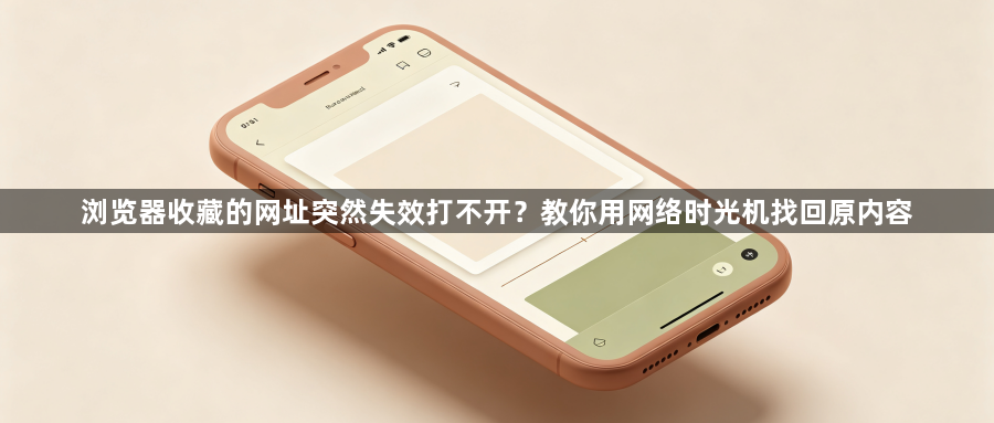 浏览器收藏的网址突然失效打不开？教你用网络时光机找回原内容1